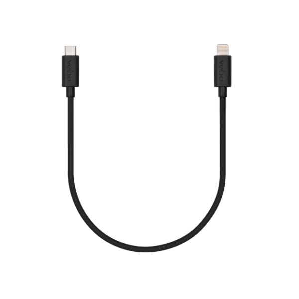 Veho USB-C™ zu Lightning® Lade- und Synchronisationskabel (0,2 m)