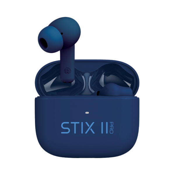 STIX II Pro True Wireless-Ohrhörer mit aktiver Geräuschunterdrückung – Blau